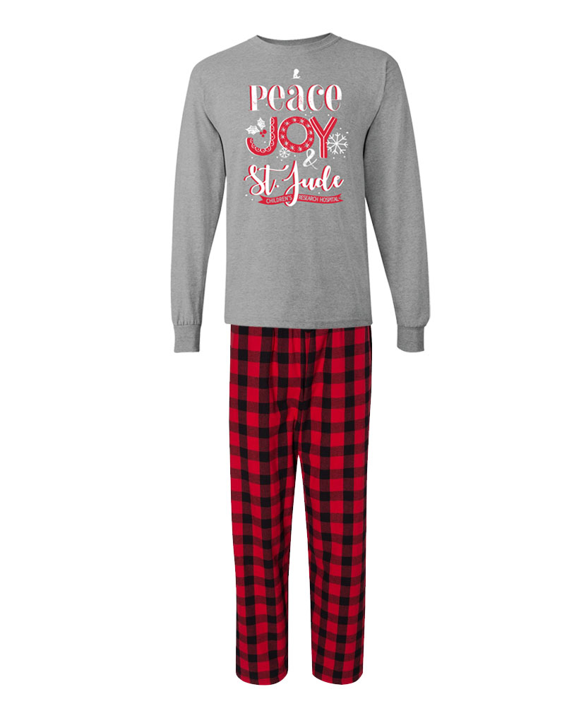 Peace Joy St. Jude Adult Pajama Set